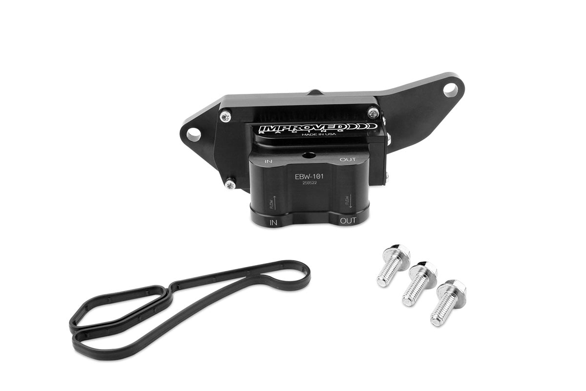 Improved Racing EBW BMW N54 N55 S55 Engine Oil Cooler Adapter w/T-Stat