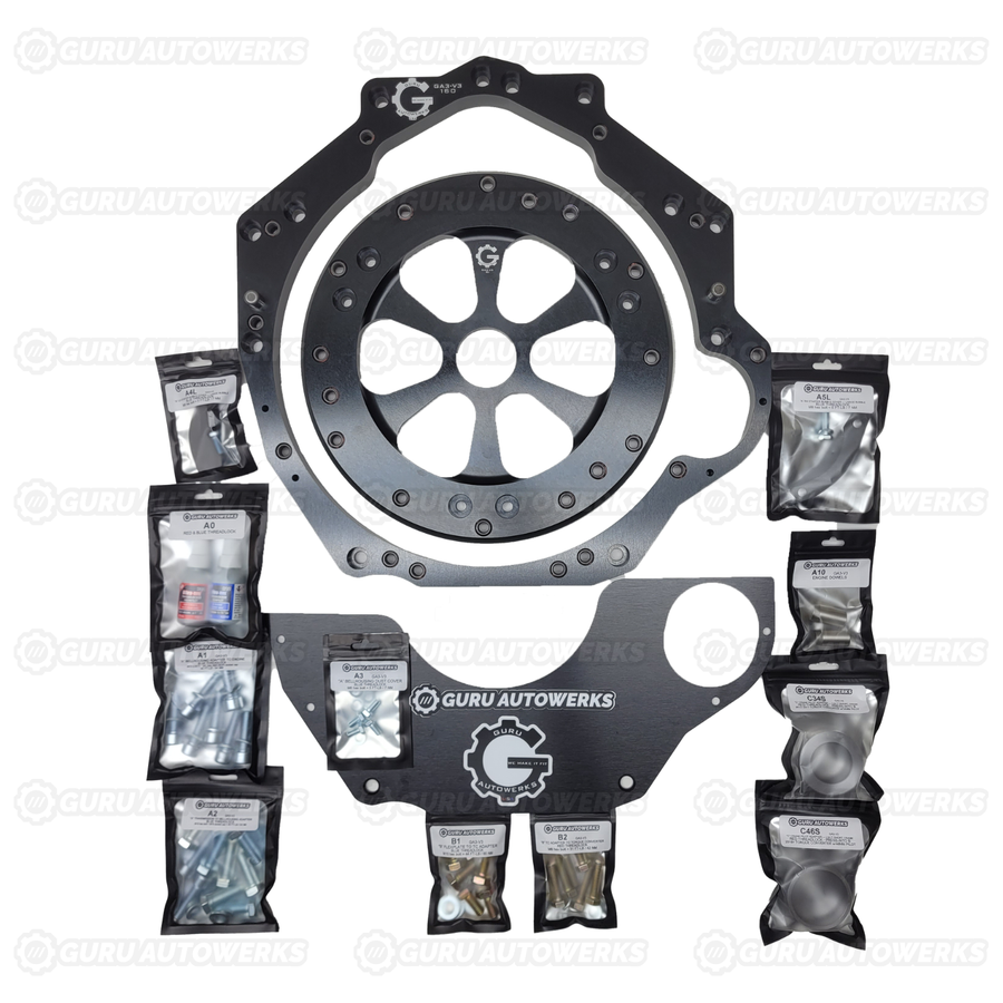 LS LT SBC BBC BOP to 8HP70 75 90 95 Dodge Transmission Adapter - Universal Kit