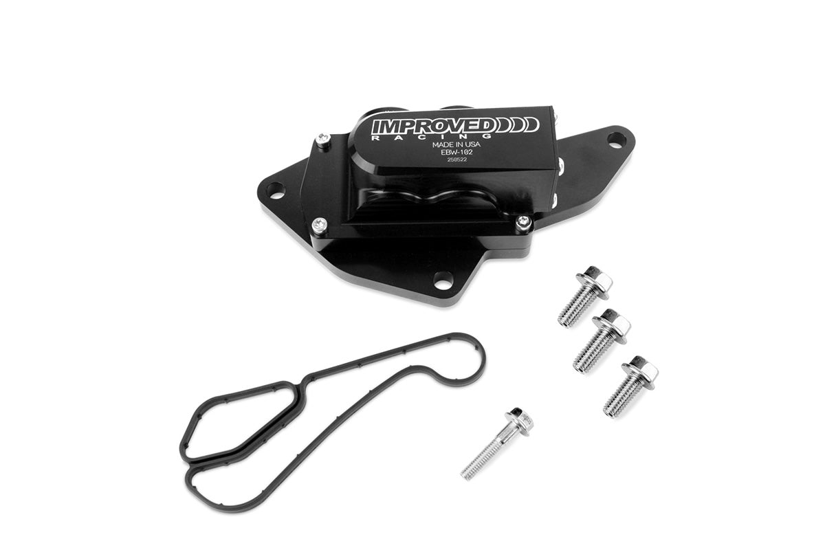 Improved Racing EBW BMW N54 N55 S55 Engine Oil Cooler Adapter w/T-Stat