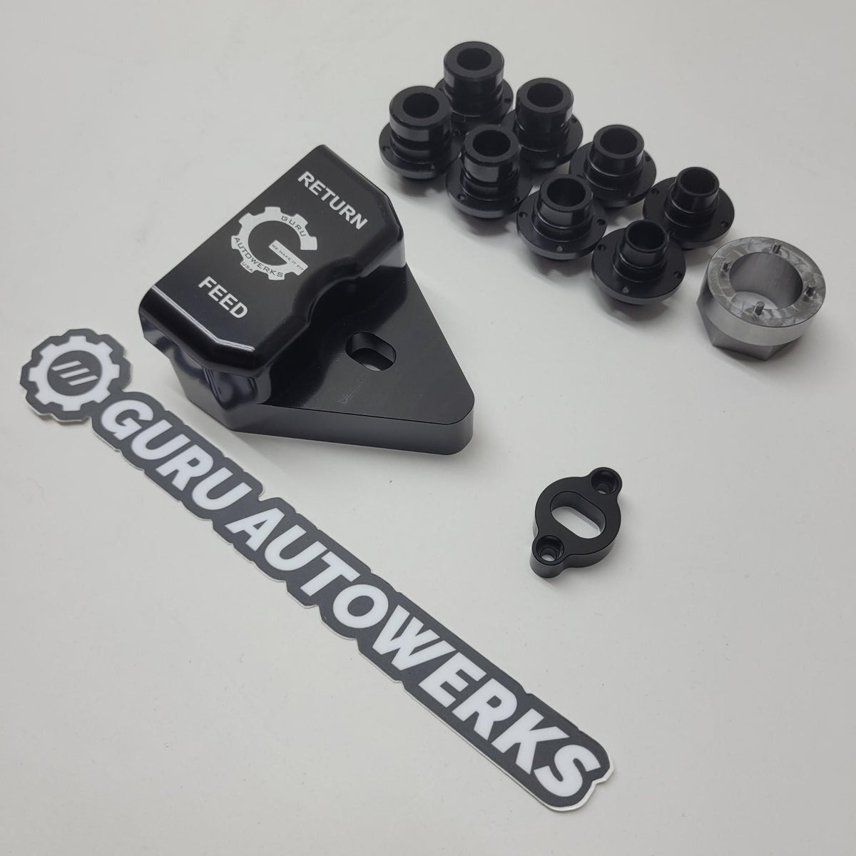 Cooler adapter with port fittings, spacer and install tool